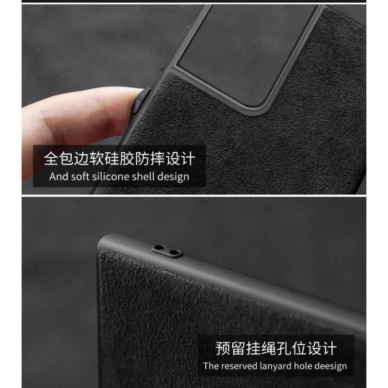 Capa De Camurça De Couro Alcantara Premium Para Samsung Galaxy S25 Ultra S24 S23 S25Edge Note 20 S22 Plus S21 S20 FE A16