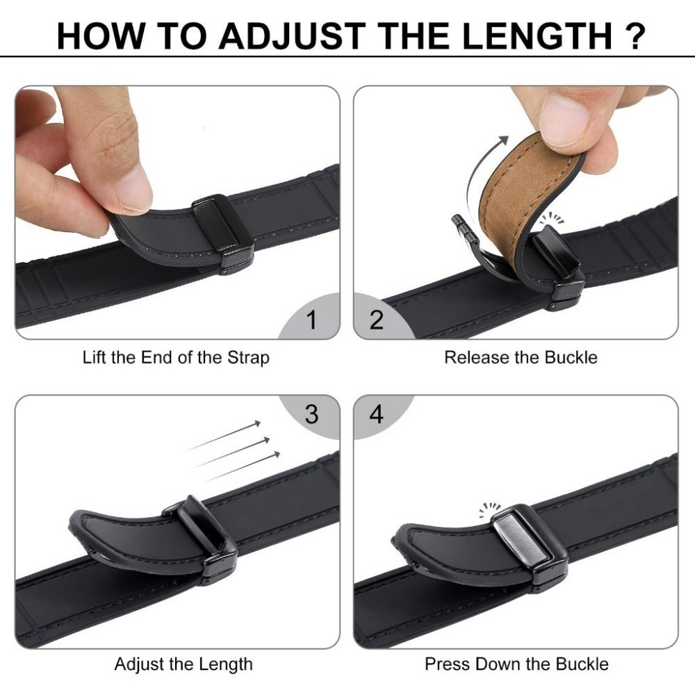 Pulseira Magnética De Couro Para Apple Watch 