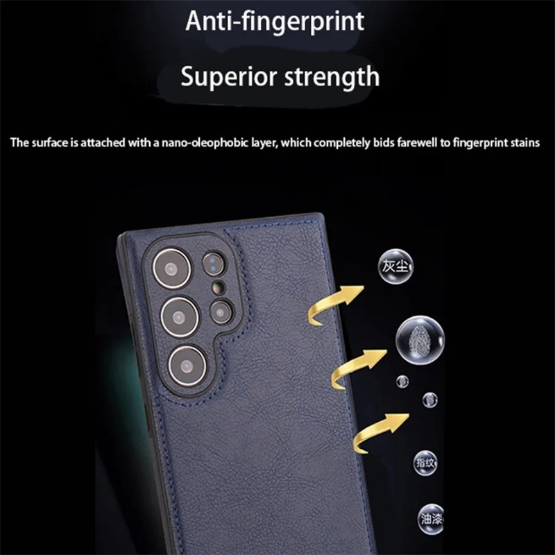 Luxo Vintage Caso De Couro Do Plutônio Para Samsung S25 Ultra S23 S24 Plus S24Ultra S22Ultra Fino Câmera À Prova De Choq