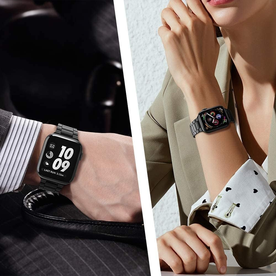 Pulseira De Aço Inoxidável Para Apple 